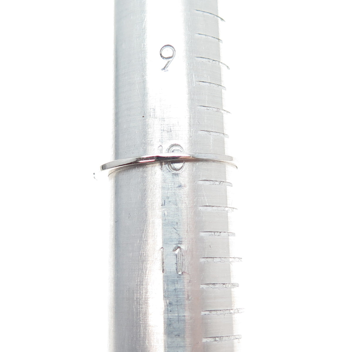 DBJ DEE BERKLE 925 Sterling Silver Real Round-Cut Diamond Stackable Ring Size 10