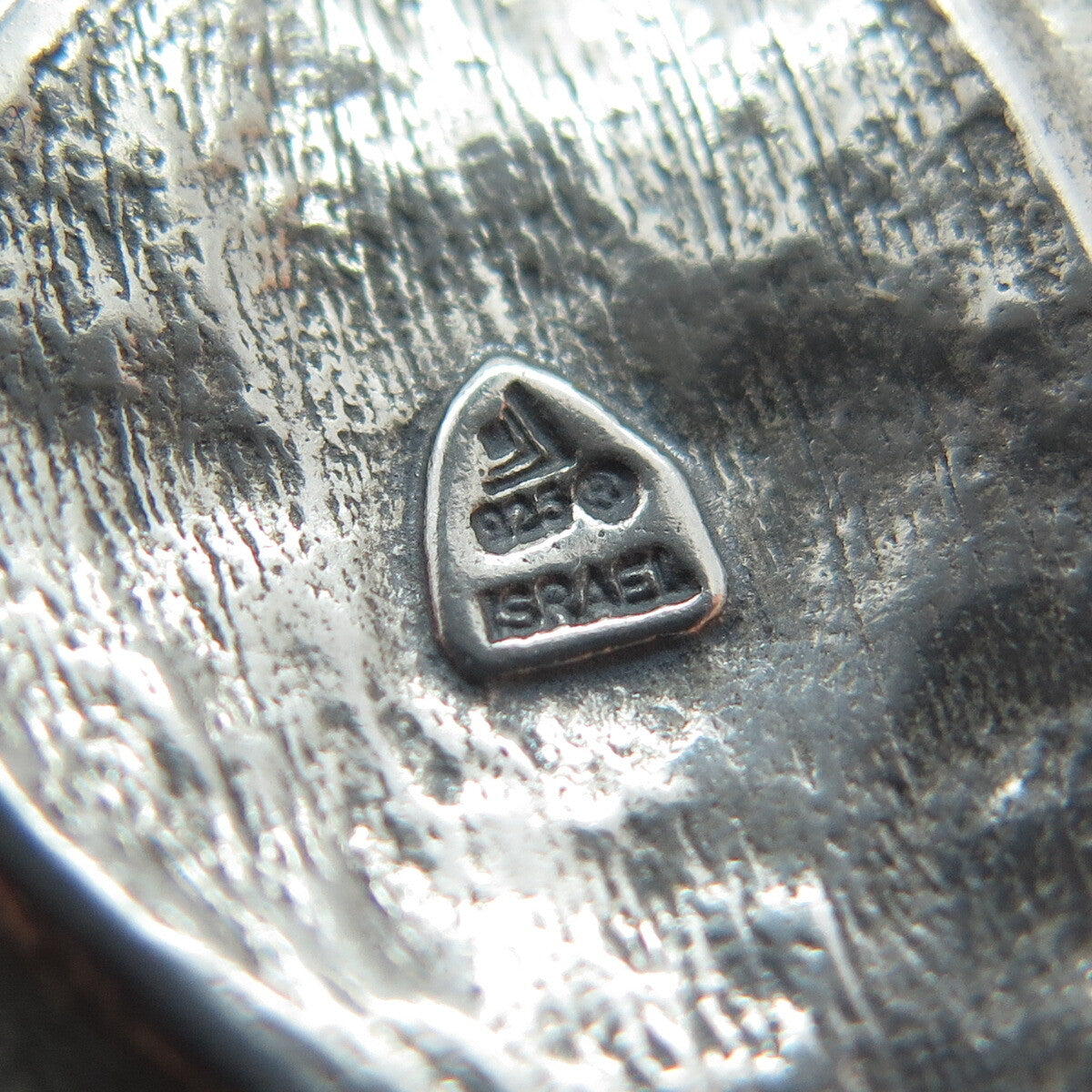 SILPADA 925 Sterling Silver Vintage Israel Hammered Oxidized Pendant
