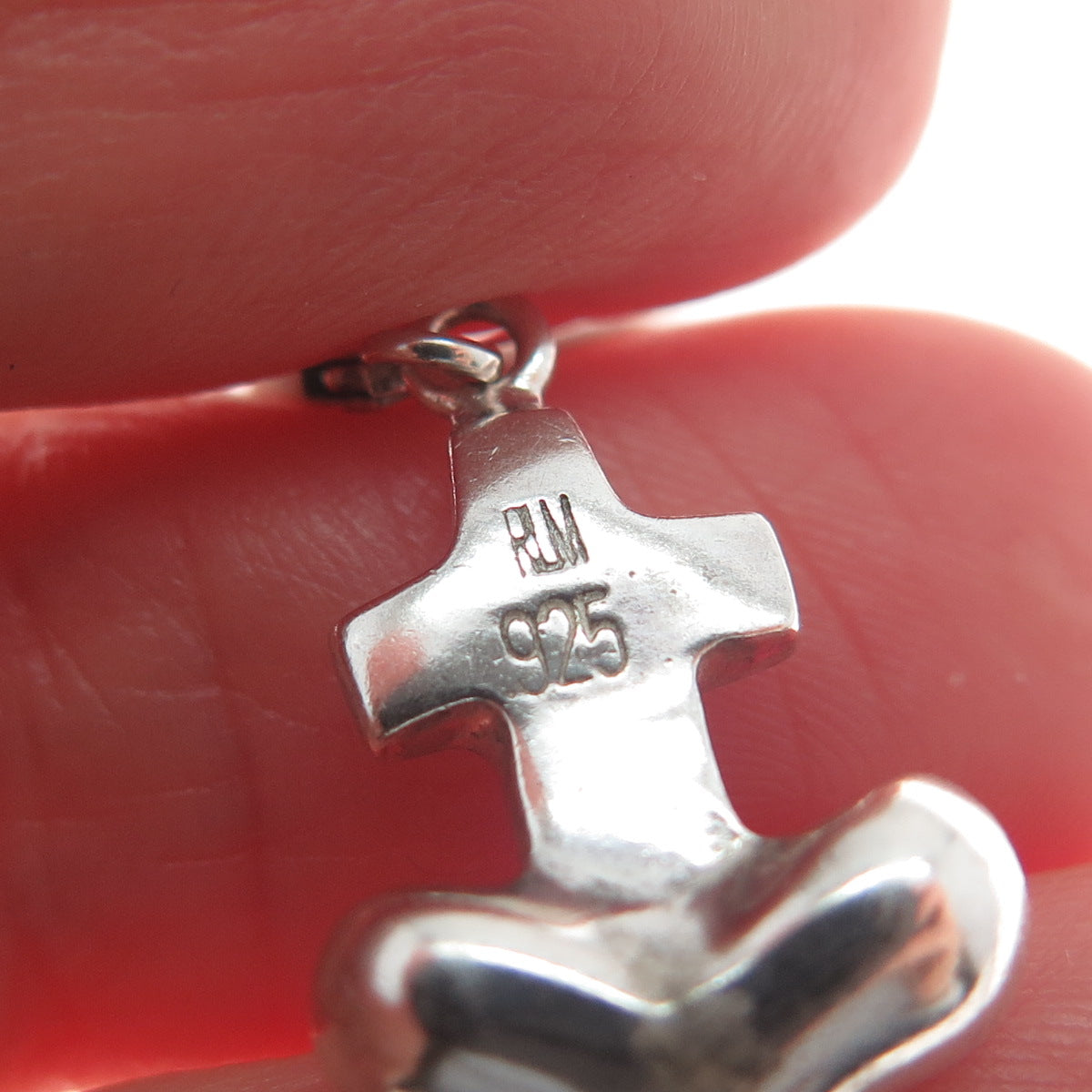 ROBERT LEE MORRIS 925 Sterling Silver Vintage Anchor Dangle Earrings