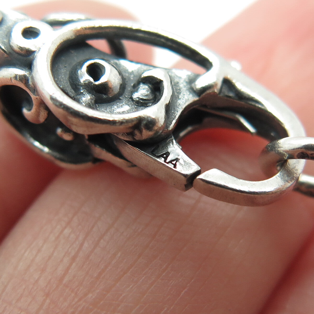 TROLLBEADS LAA 925 Sterling Silver Vintage Wheat Link Bracelet 8.5"