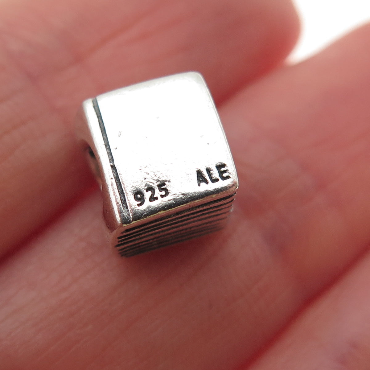 Pandora 925 Sterling Silver Cross Bible Slide Bead Charm
