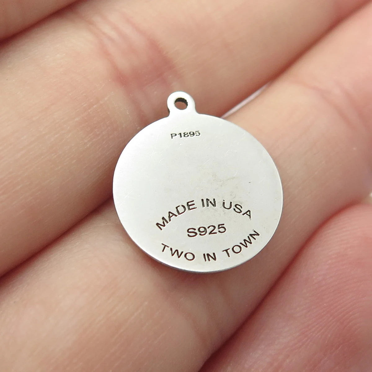 925 Sterling Silver USA Two In Town Rocking Horse Charm Pendant