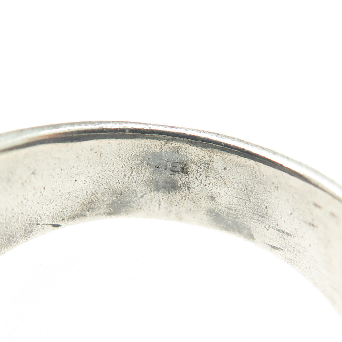 925 Sterling Silver Vintage "Tanisha" Name Oxidized Ring Size 9