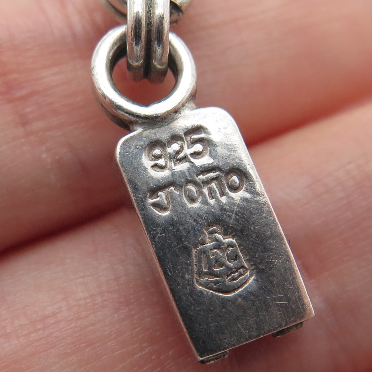 CECILIA TONO 925 Sterling Silver Vintage Mexico Multi-Chain Necklace 26"