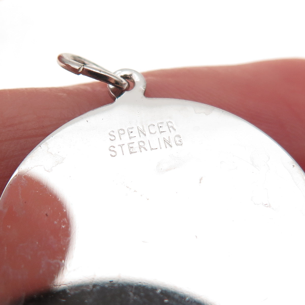 Spencer 925 Sterling Silver Vintage A Good Reason For Happiness Charm Pendant