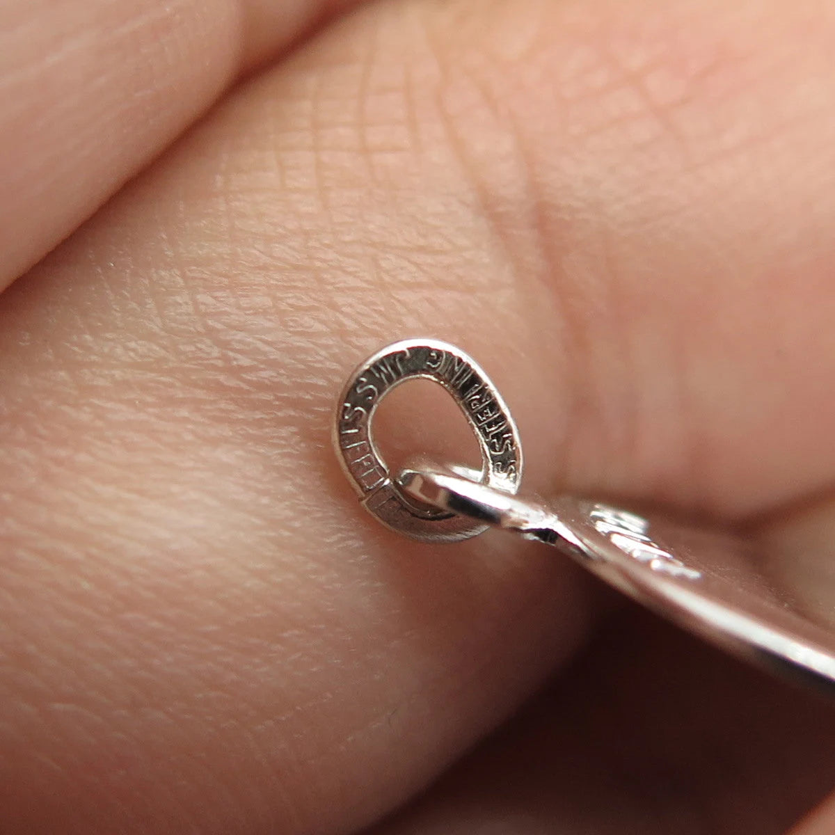925 Sterling Silver Vintage "Happy Anniversary" Round Pendant