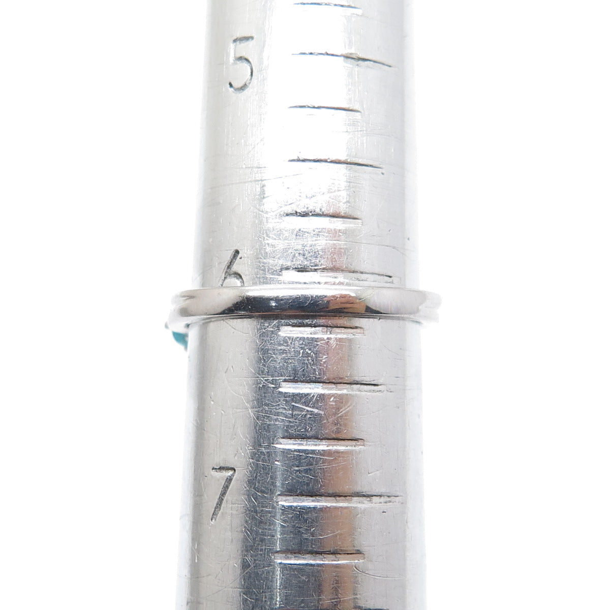 925 Sterling Silver Real Oval-Cut Blue & Round-Cut White Topaz Ring Size 6.25