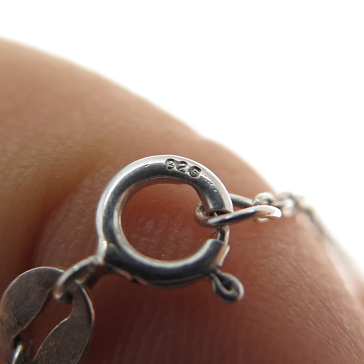 925 Sterling Silver Cable Chain Necklace 18"