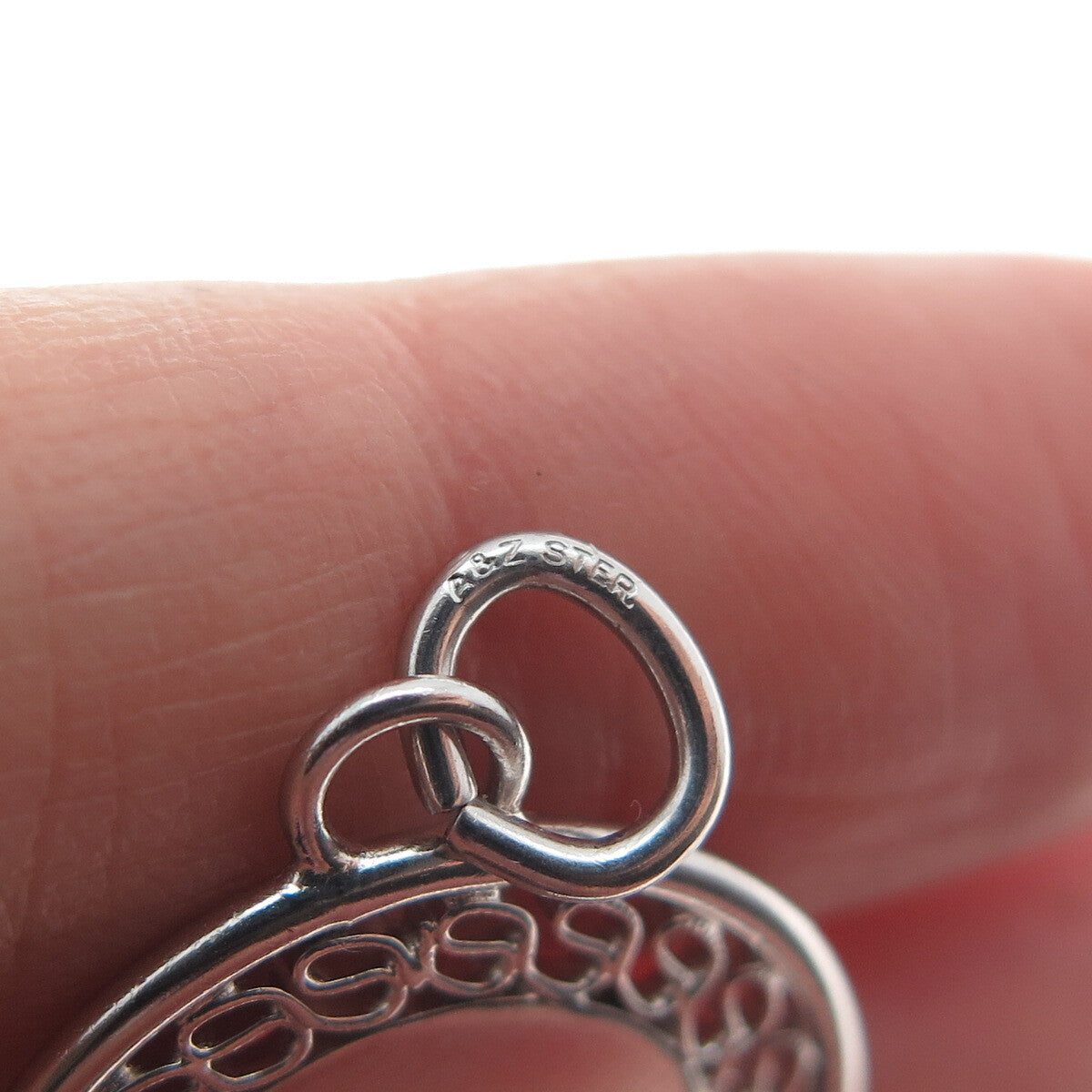 A & Z 925 Sterling Silver Vintage Boy's Face Profile Eternal Curve Charm Pendant