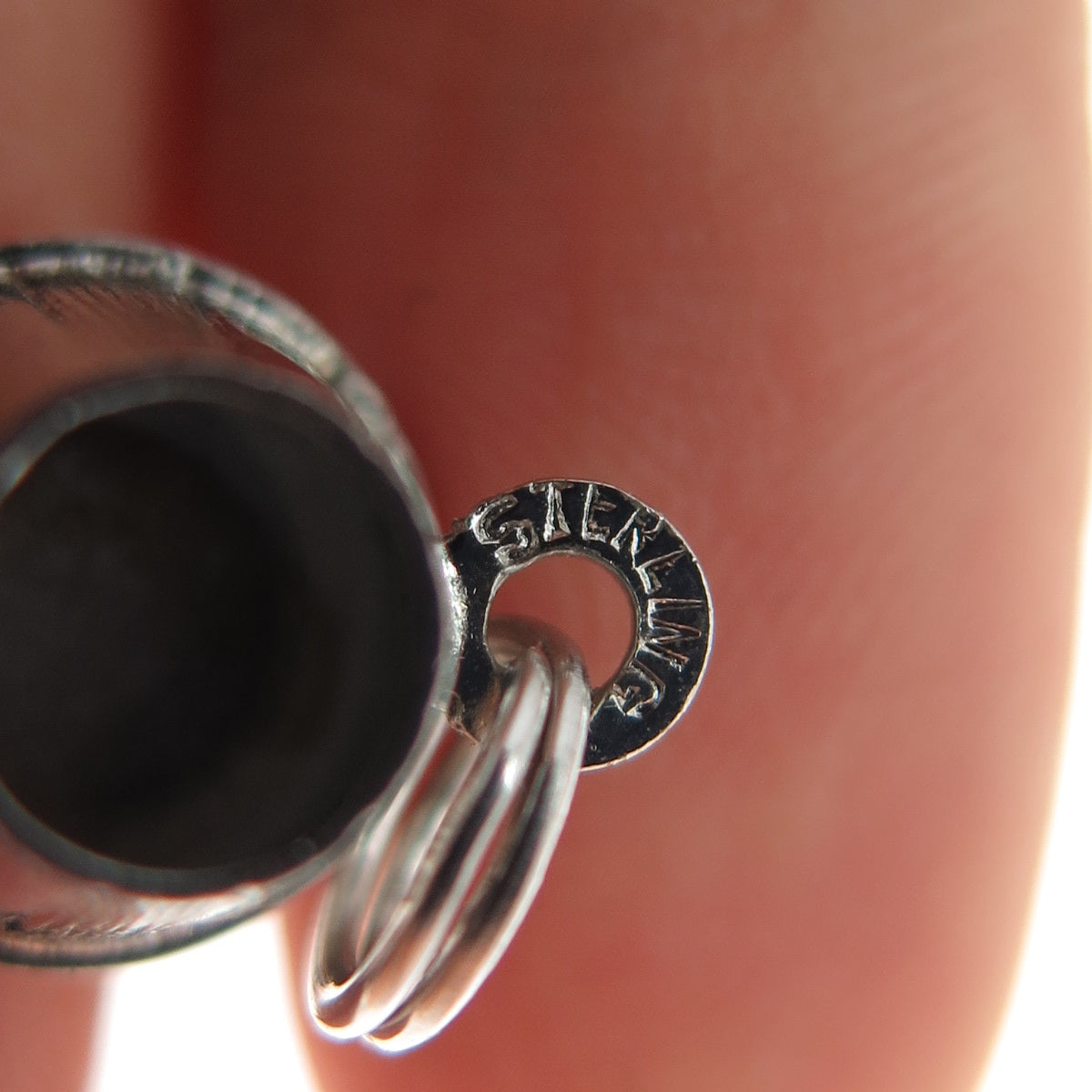 925 Sterling Silver Vintage Bongos Drums Minimalist 3D Charm Pendant