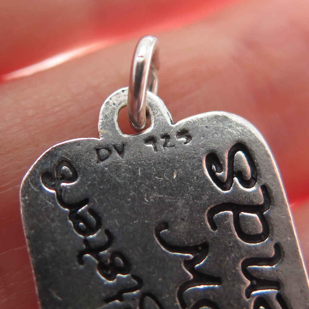 DV Dawn Vertrees 925 Sterling Silver Vintage Always Sisters Now Friends Pendant