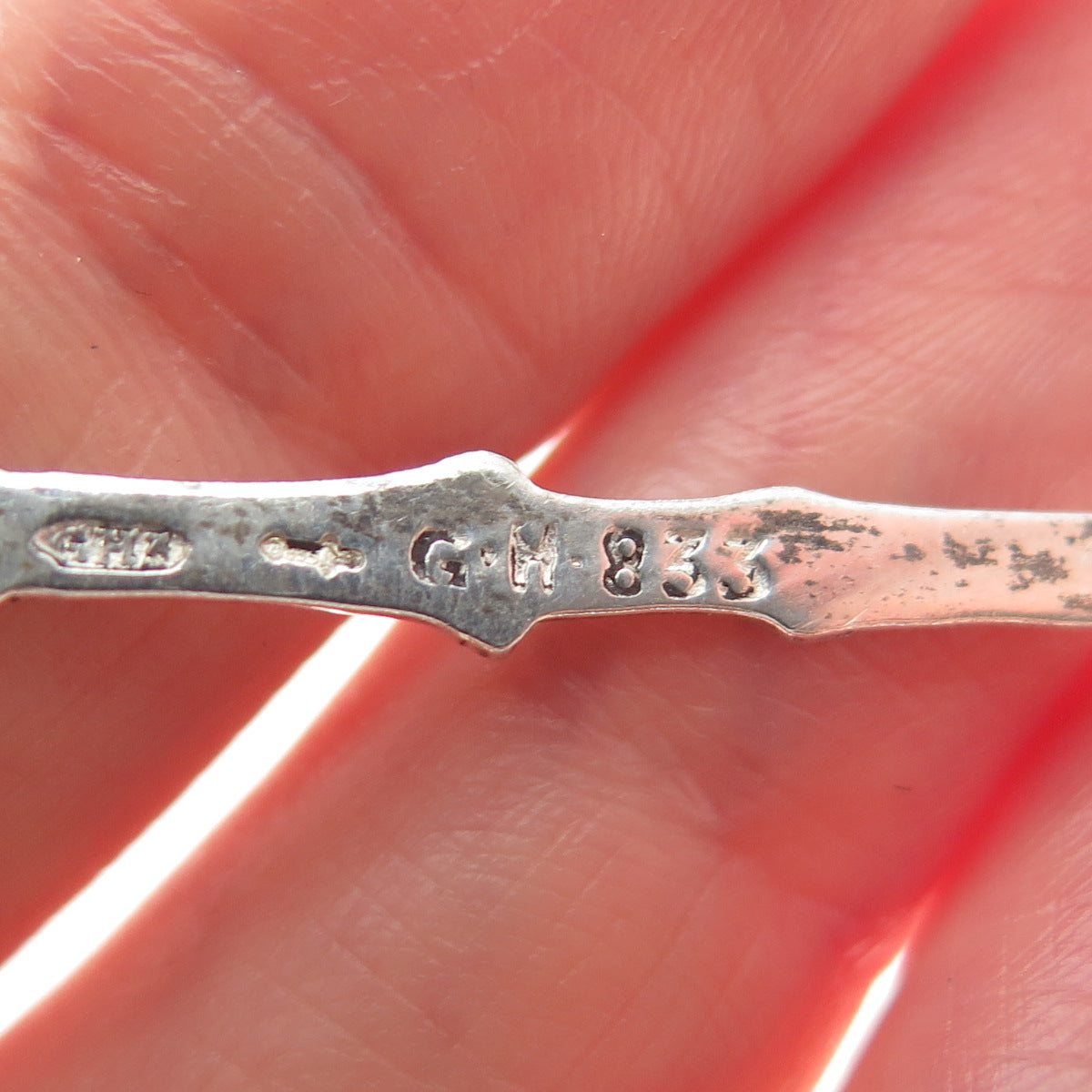 GEBR. HUISMAN GH3 833 Silver Antique Dutch Hotel de Ville Brussels Coffee Spoon