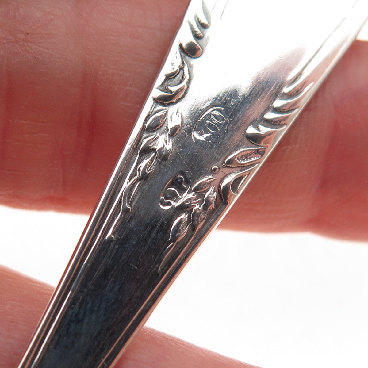 800 Silver Antique Art Deco European Seashell Sugar Sifter Spoon