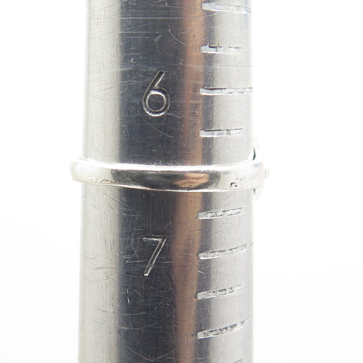 925 Sterling Silver Vintage Real Lapis Lazuli Modernist Ring Size 6.5