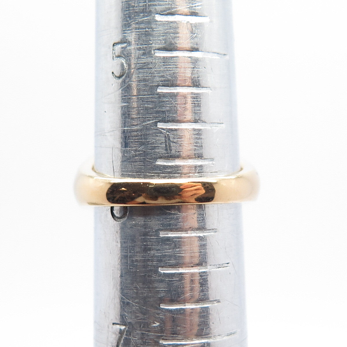 925 Sterling Silver Gold Plated C Z Wide Ring Size 6
