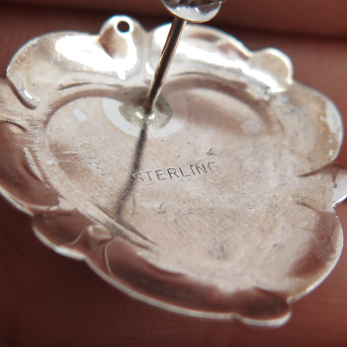 Old Pawn Sterling Silver Turquoise Coral Lapis Sugilite Malachite Heart Earrings