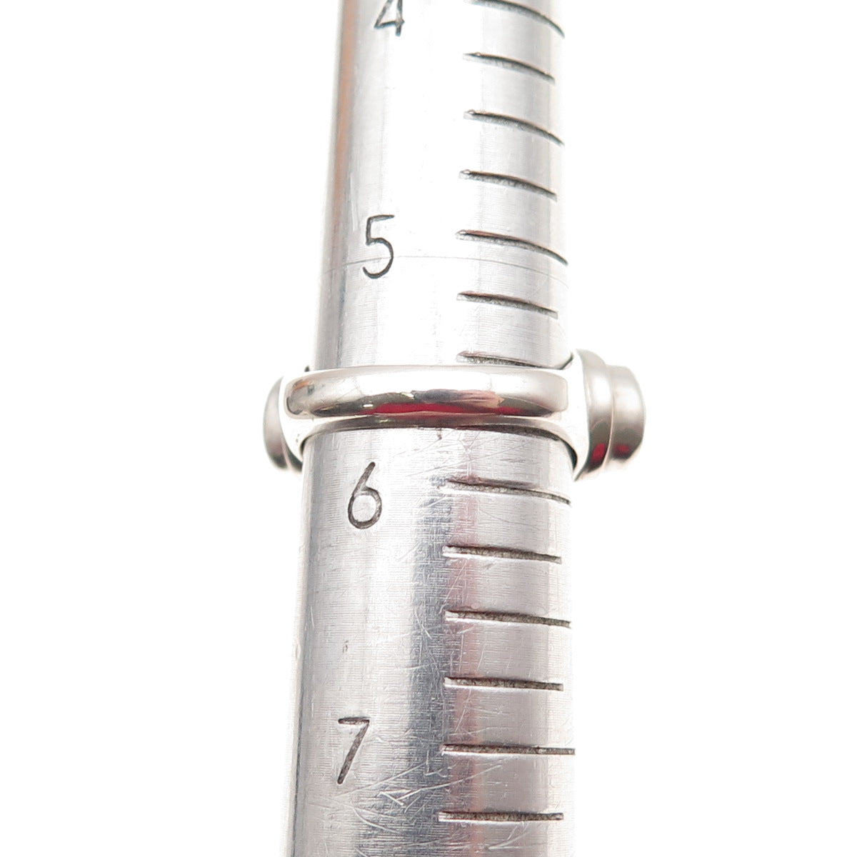 925 Sterling Silver Vintage Real Malachite Beaded Oxidized Ring Size 5.75