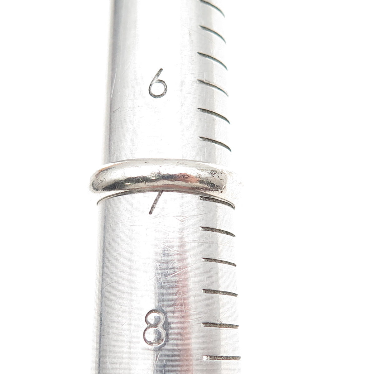 925 Sterling Silver Vintage Real MOP Modernist Oxidized Ring Size 7