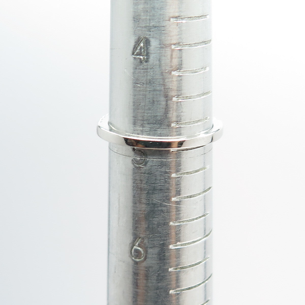 925 Sterling Silver Round-Cut C Z Stackable Ring Size 5