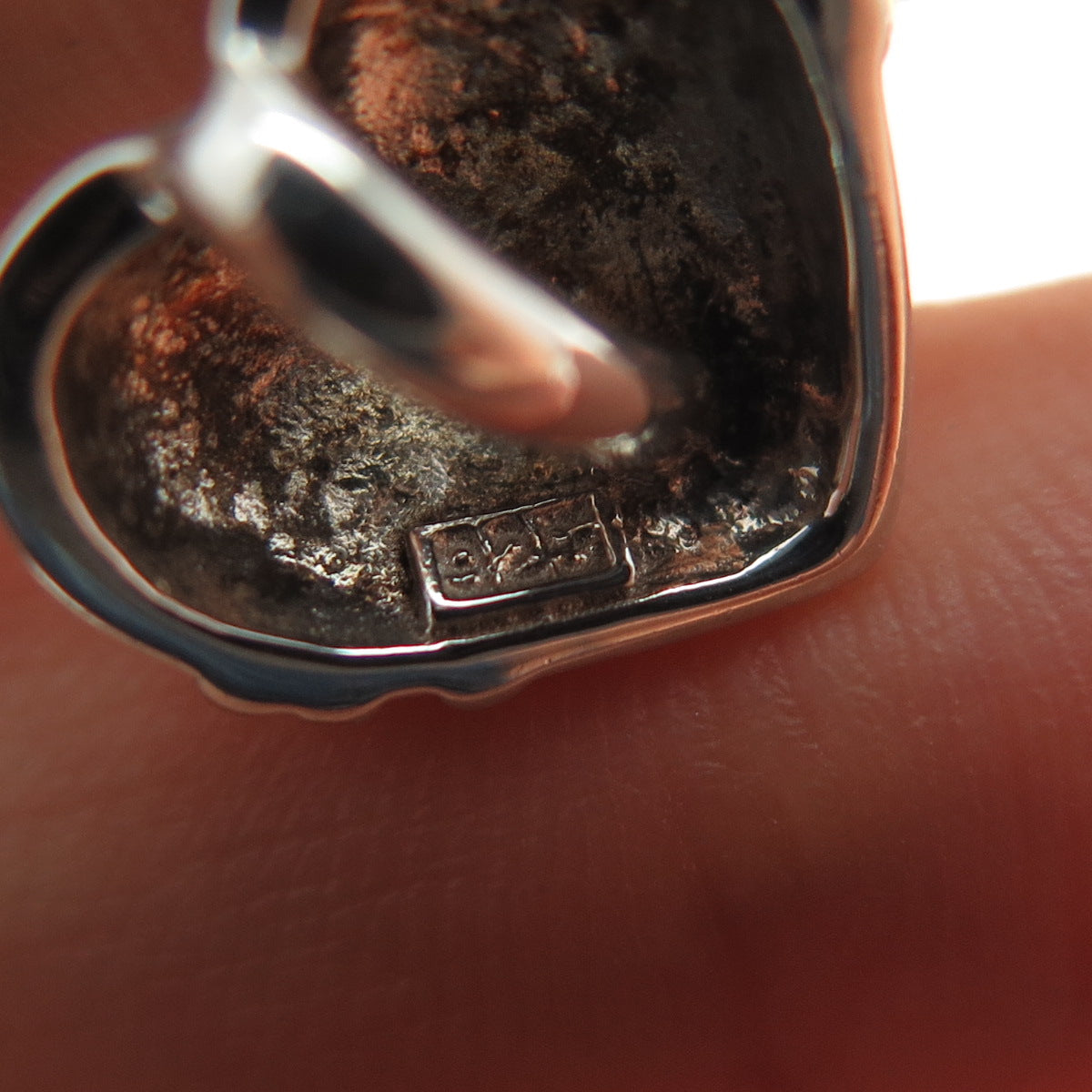 925 Sterling Silver 2-Tone Vintage Healing Heart Mini Slide Charm Pendant