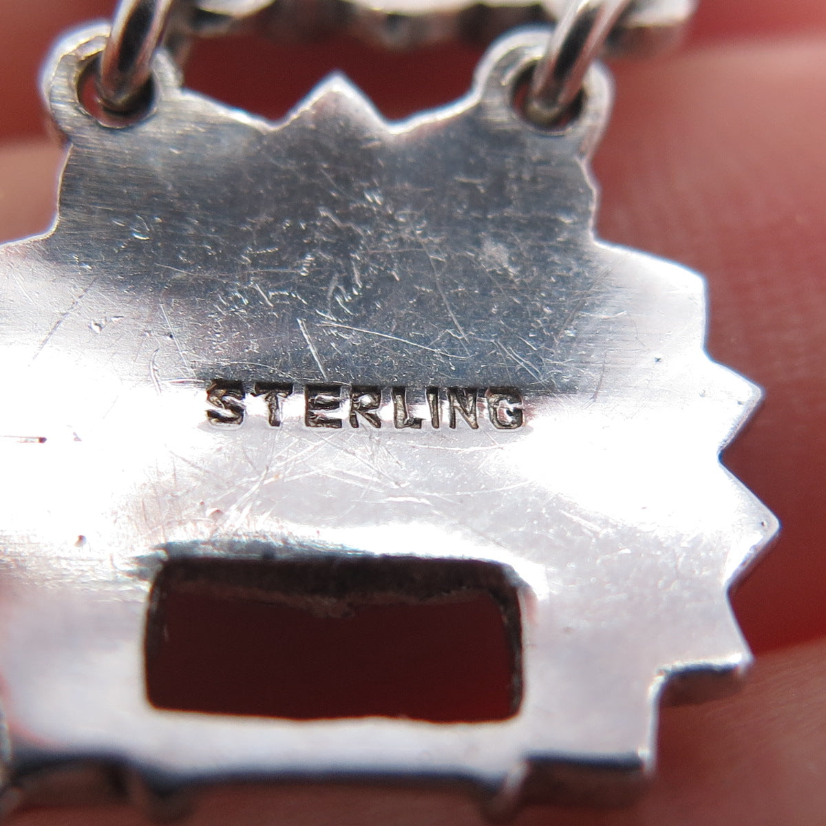 925 Sterling Silver Antique Marcasite Flower Bracelet 6.75" (missing 2 stones)