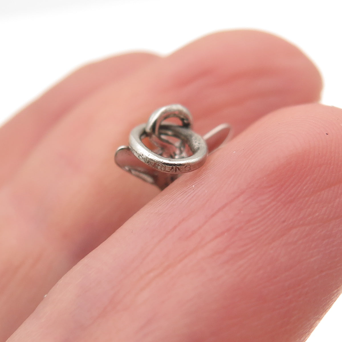 Spencer 925 Sterling Silver Vintage Airplane Jet 3D Charm Pendant