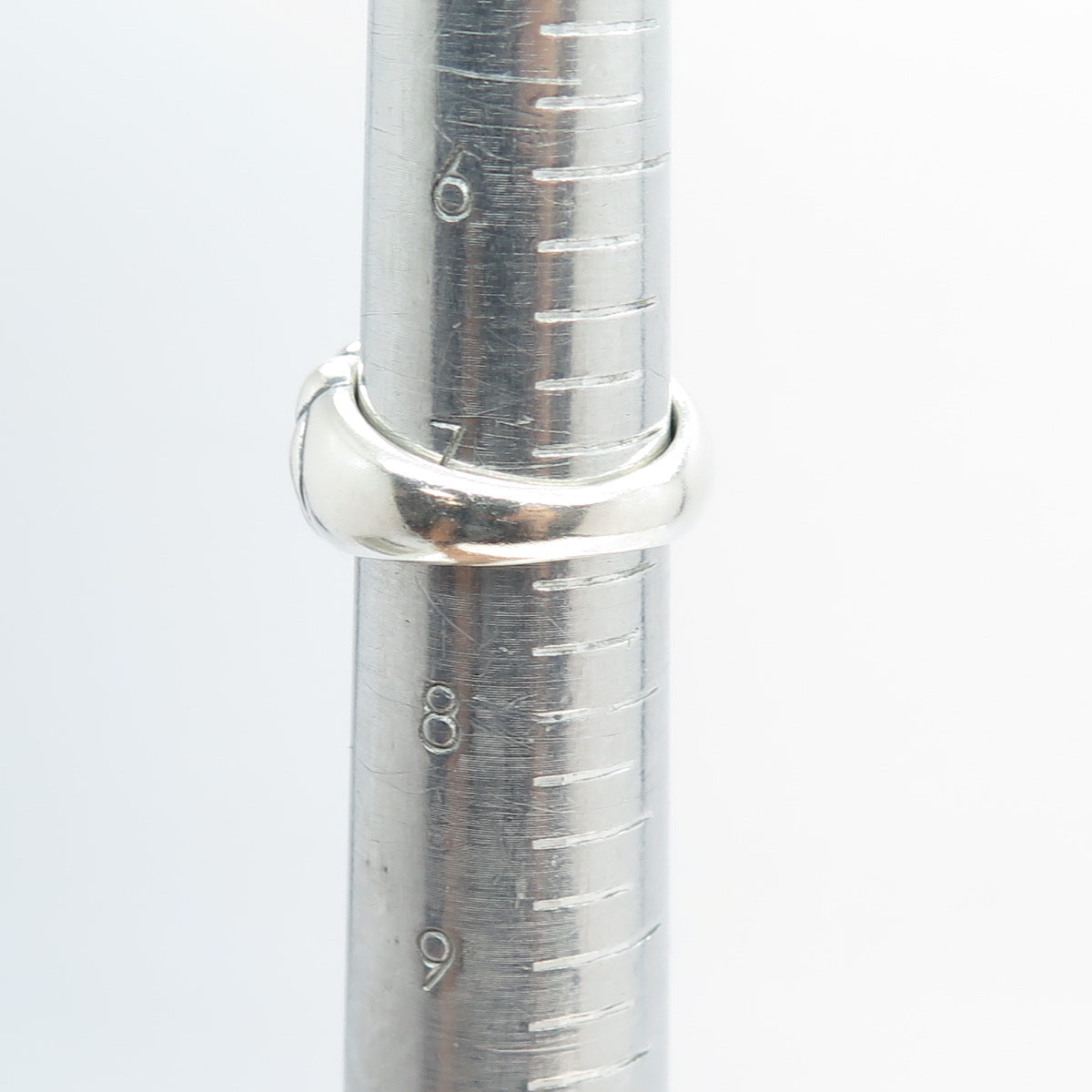 925 Sterling Silver Vintage Puffy Ring Size 7.5