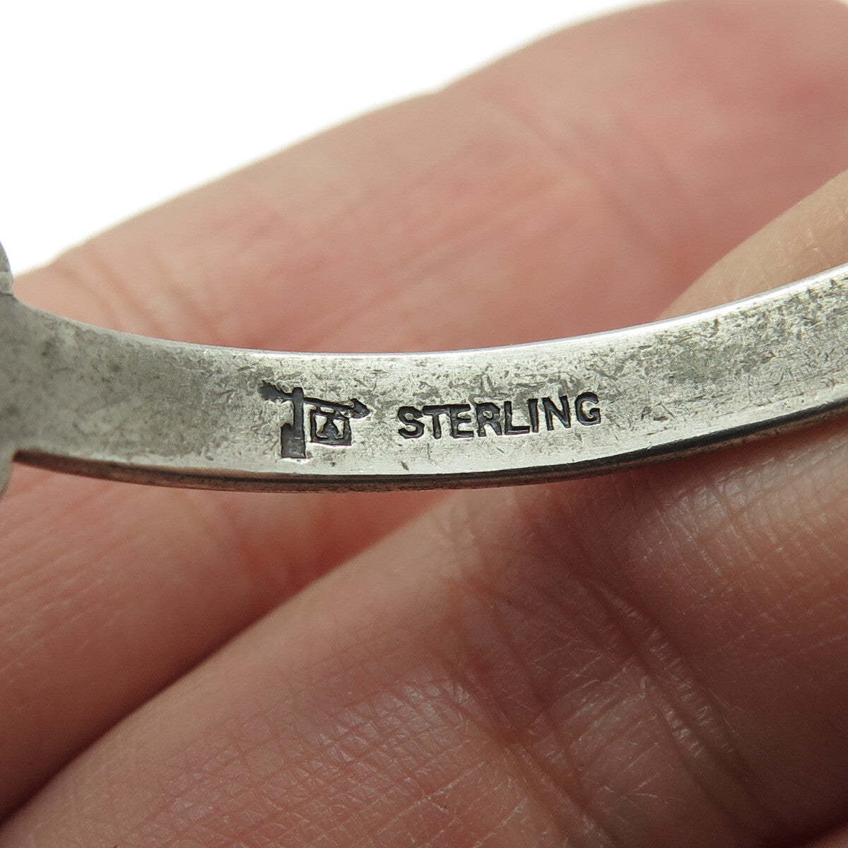 BELL TRADING POST Old Pawn Sterling Silver Turquoise Adjustable Bracelet 6.5"