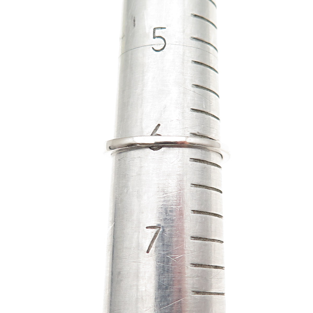 925 Sterling Silver Round-Cut C Z Bypass Ring Size 6