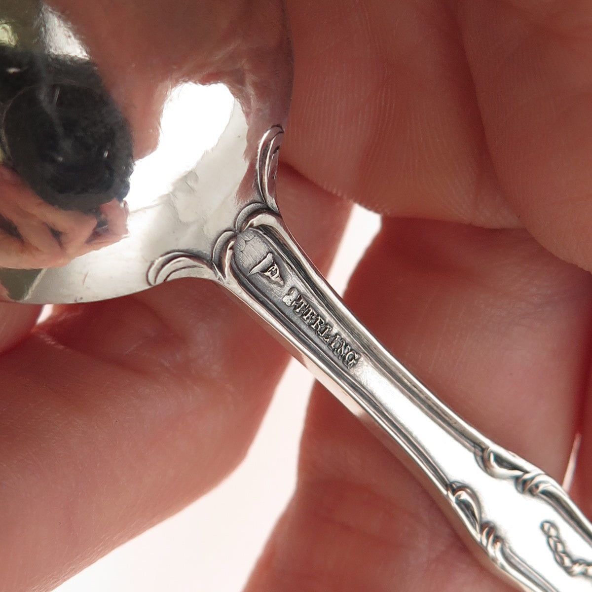 Mechanics 925 Sterling Silver Antique Art Deco Eagle Gate Utah Coffee Spoon