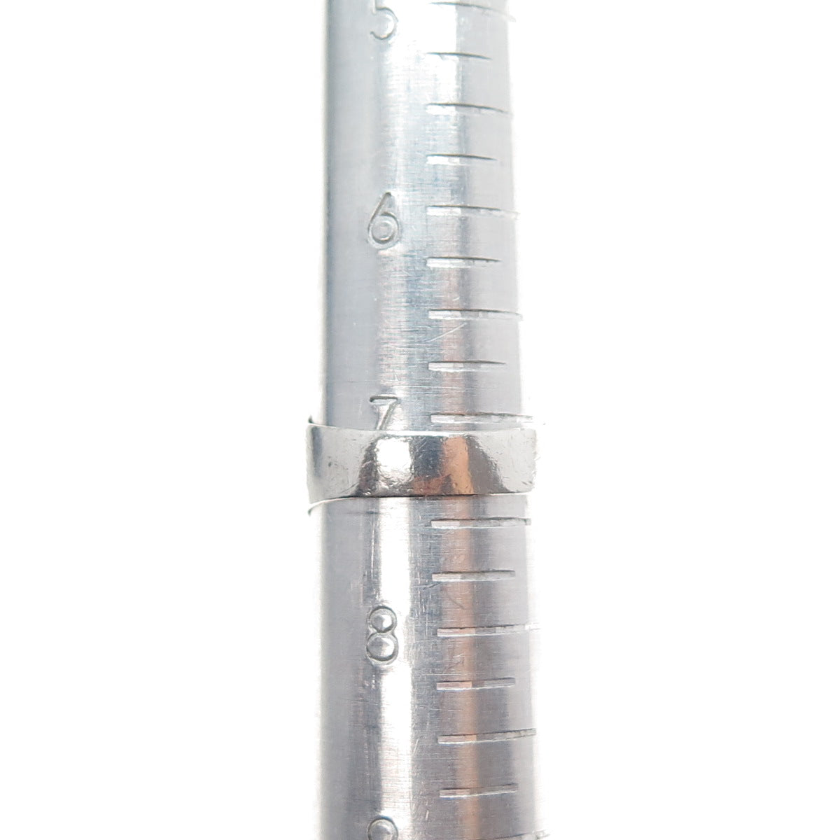 18K Gold & 950 Silver Vintage Real Mother-of-Pearl Modernist Ring Size 7.25