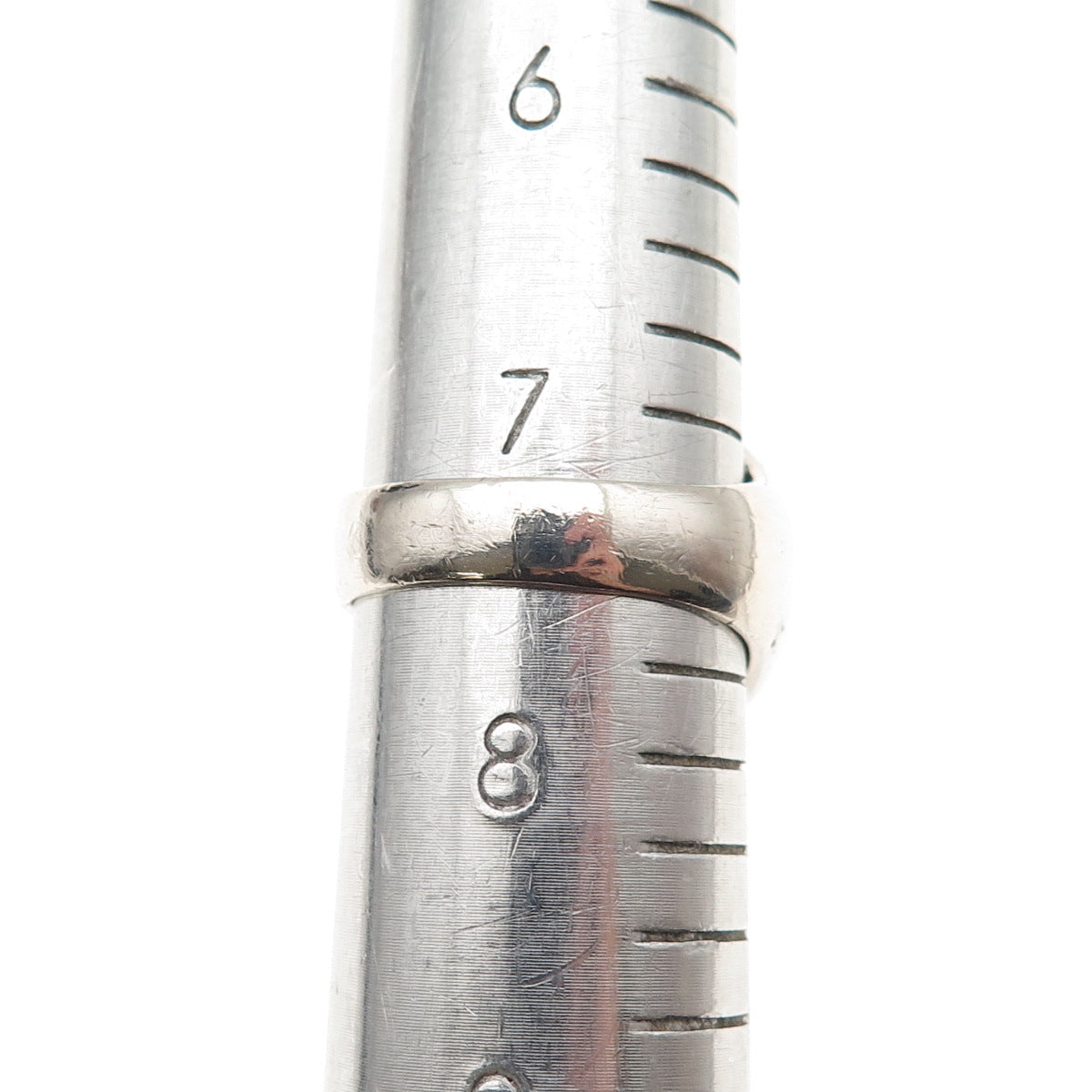 925 Sterling Silver Vintage China Real Opal Inlay Oxidized Ring Size 7.5
