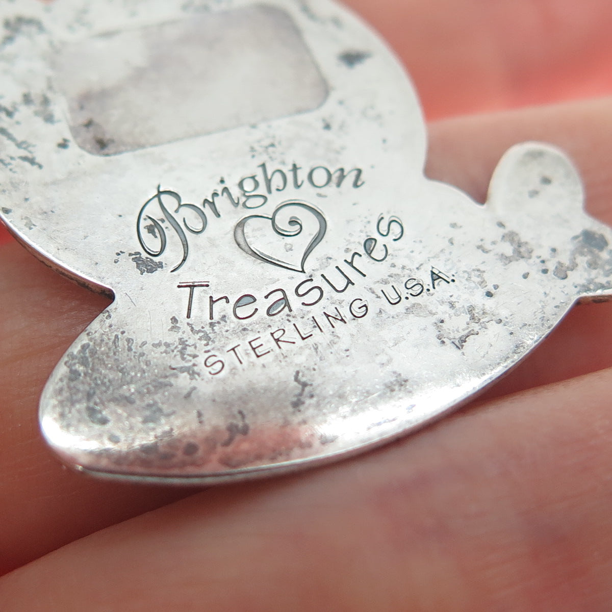 BRIGHTON 925 Sterling Silver Vintage Treasures Winnie the Pooh Tigger Pendant