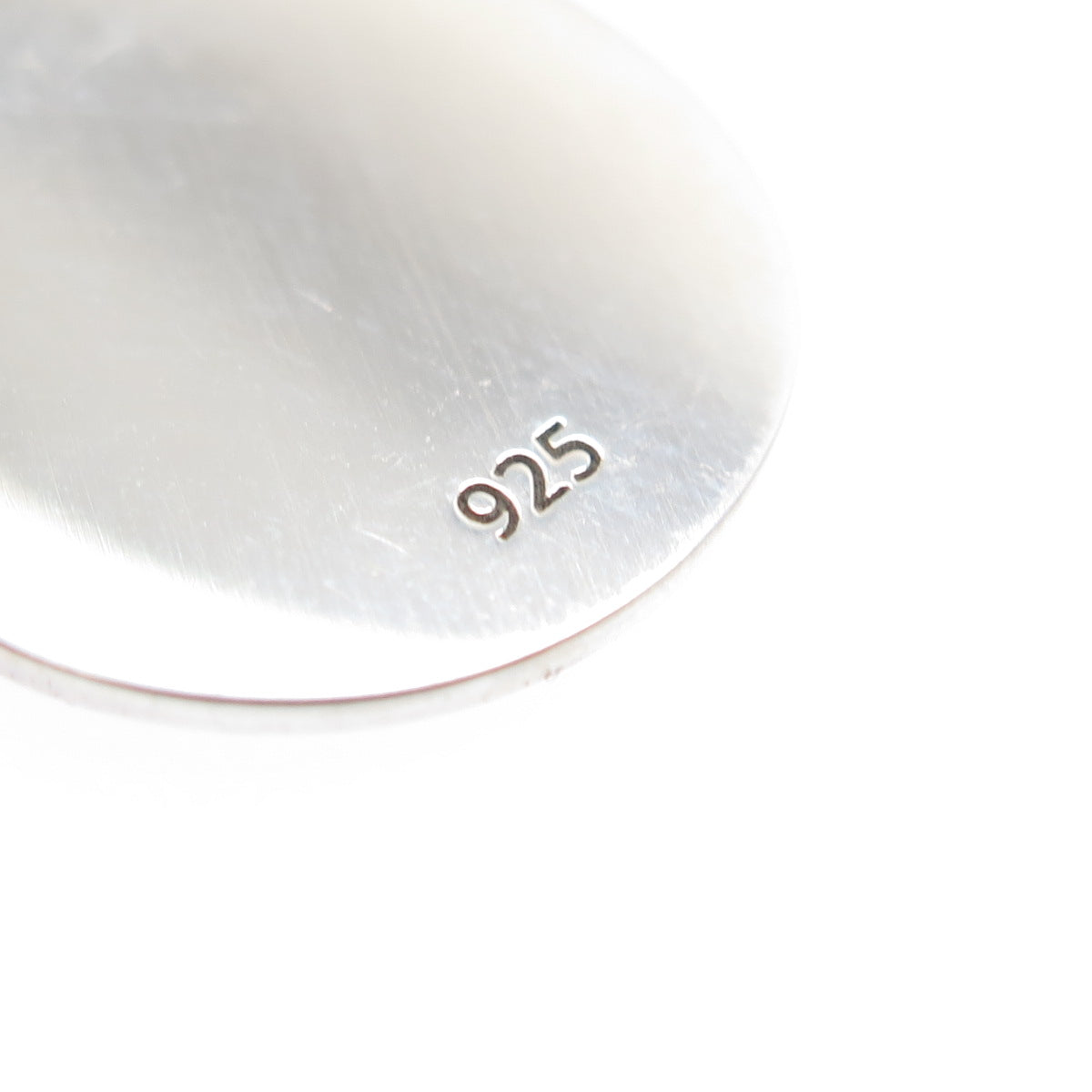 925 Sterling Silver Purple Enamel Ice Cream Round Tag Minimalist Charm Pendant