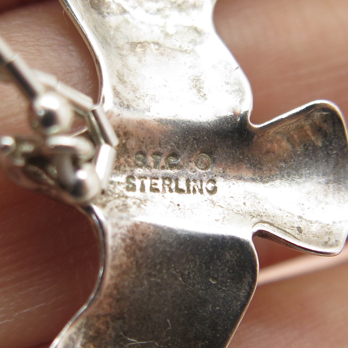 Skyway Trading Co Sterling Silver Vintage Southwestern Animal Chain Necklace