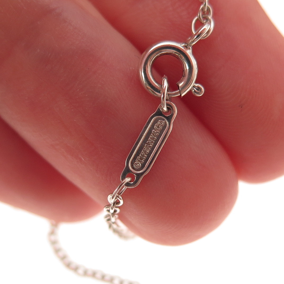 Tiffany & Co. 925 Sterling Silver Vintage Cable Chain Necklace 18" (broken link)