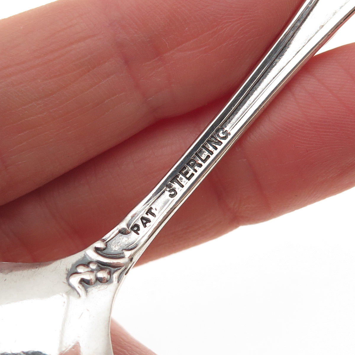 925 Sterling Silver Antique Art Deco Chicago States & Cities Coffee Spoon