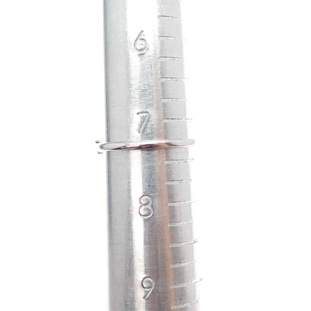 925 Sterling Silver Lab-Created Ruby & C Z Half Eternity Band Ring Size 7.25