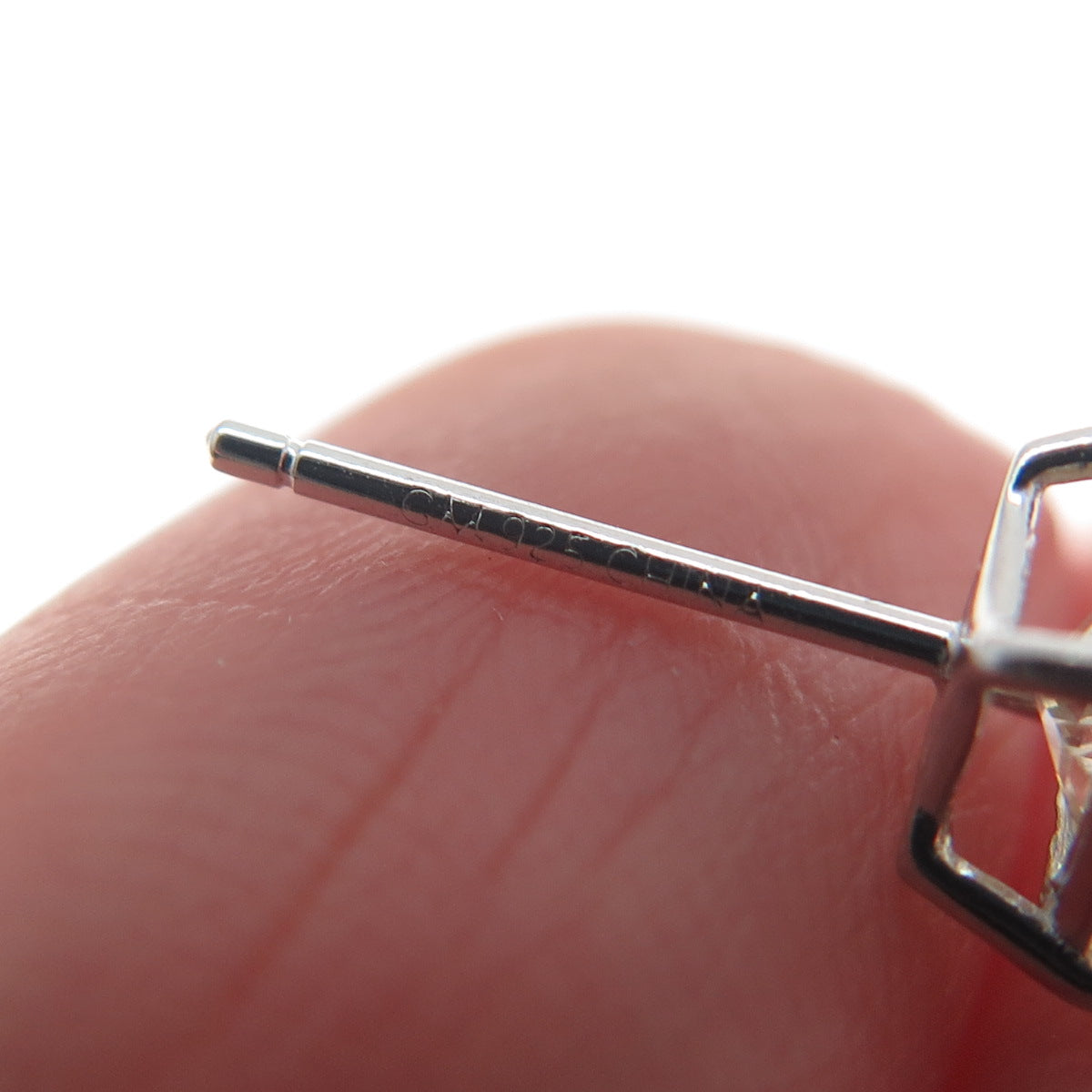 925 Sterling Silver Princess-Cut Canary C Z Stud Earrings