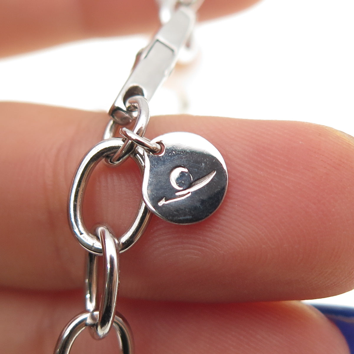 Ayaka Nishi 925 Sterling Silver Real Baroque Pearl Station Chain Necklace 22"