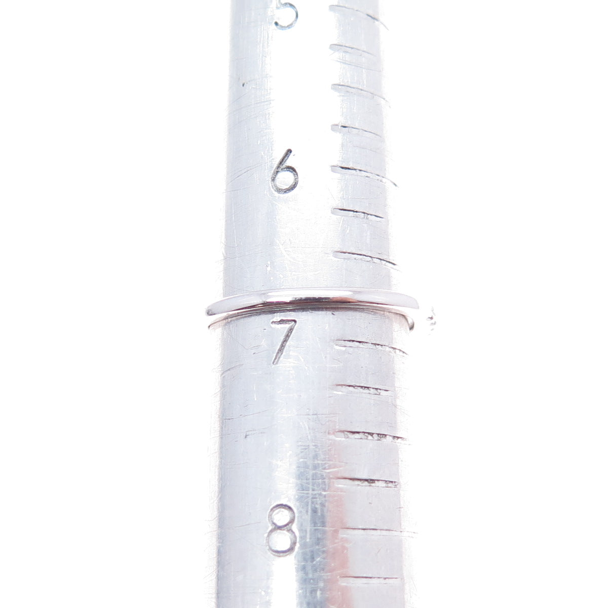 925 Sterling Silver Real Round-Cut Diamond Knot Ring Size 6.75