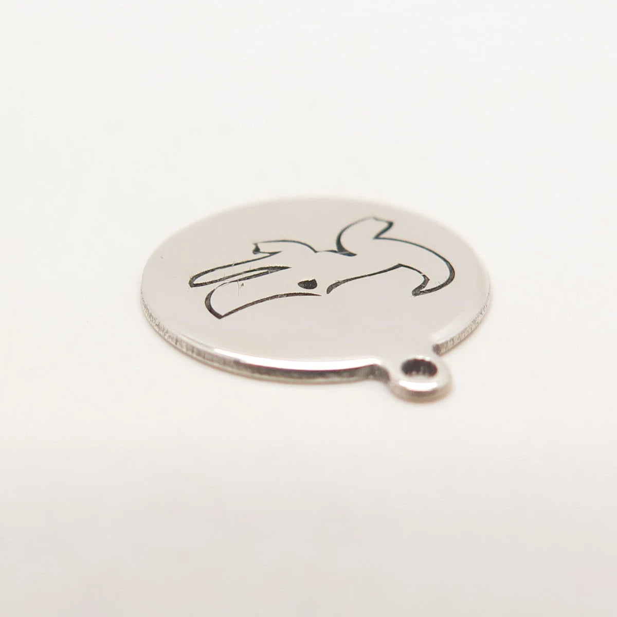 925 Sterling Silver USA Two In Town Crocodile Charm Pendant