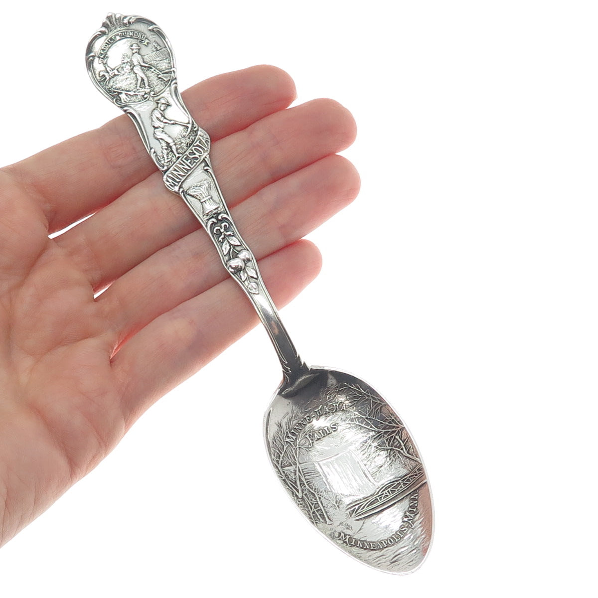 MECHANICS 925 Sterling Silver Antique Minnehaha Falls Minnesota 
