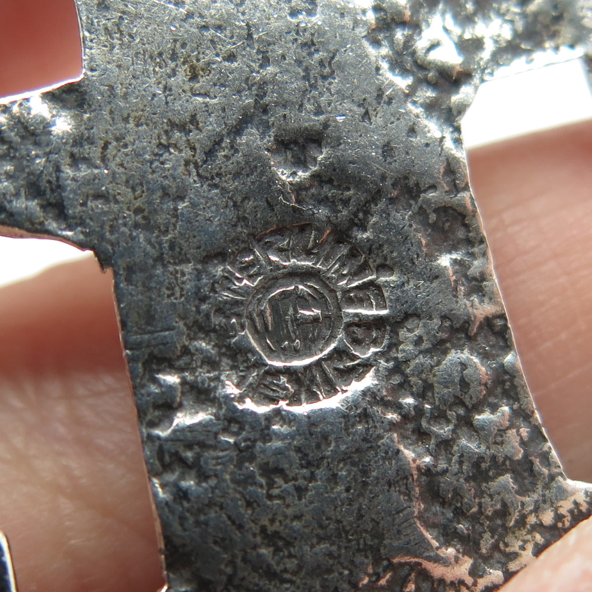 925 Sterling Silver Vintage Mexico Tribal Face Mask Pendant