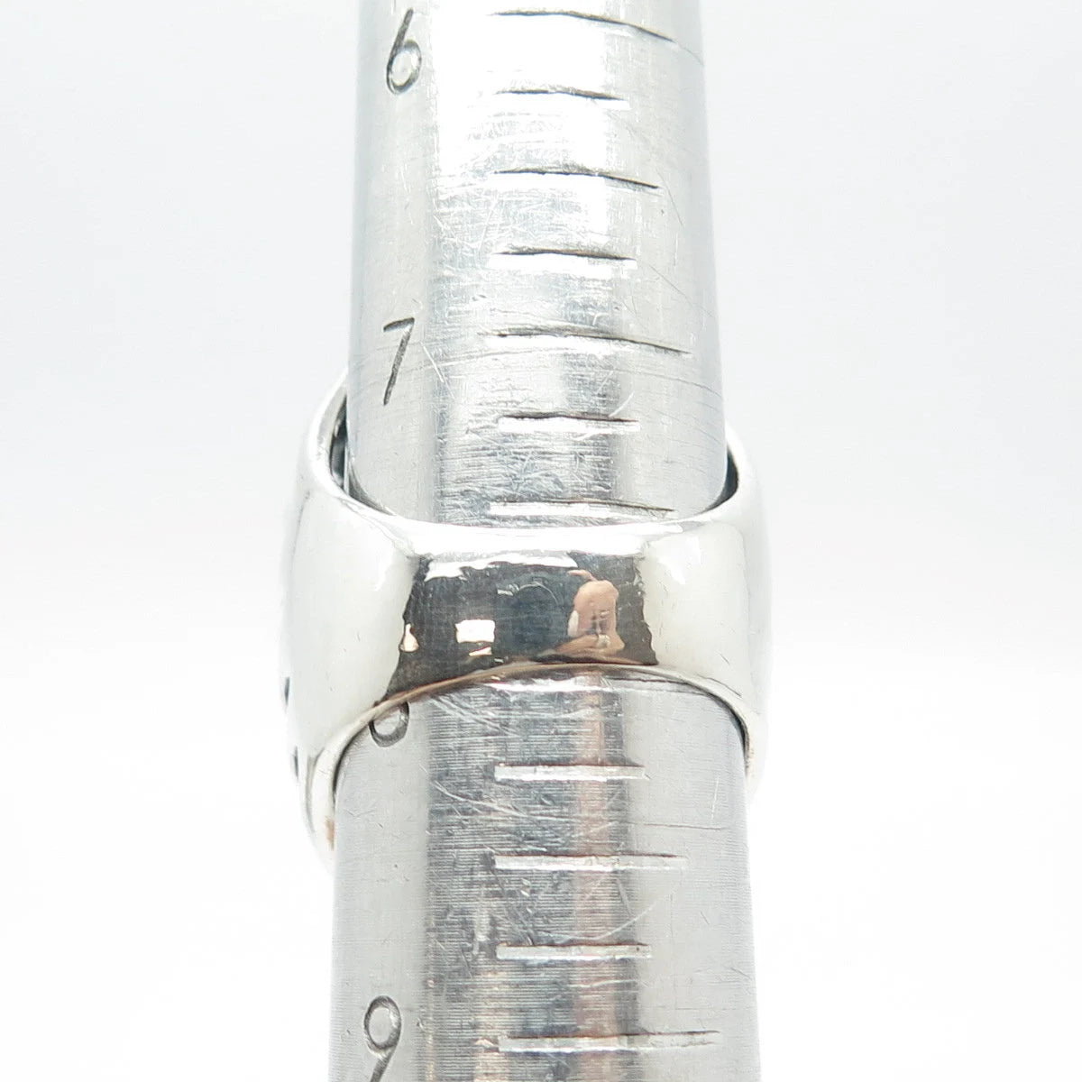 925 Sterling Silver Woven Dome Ring Size 8