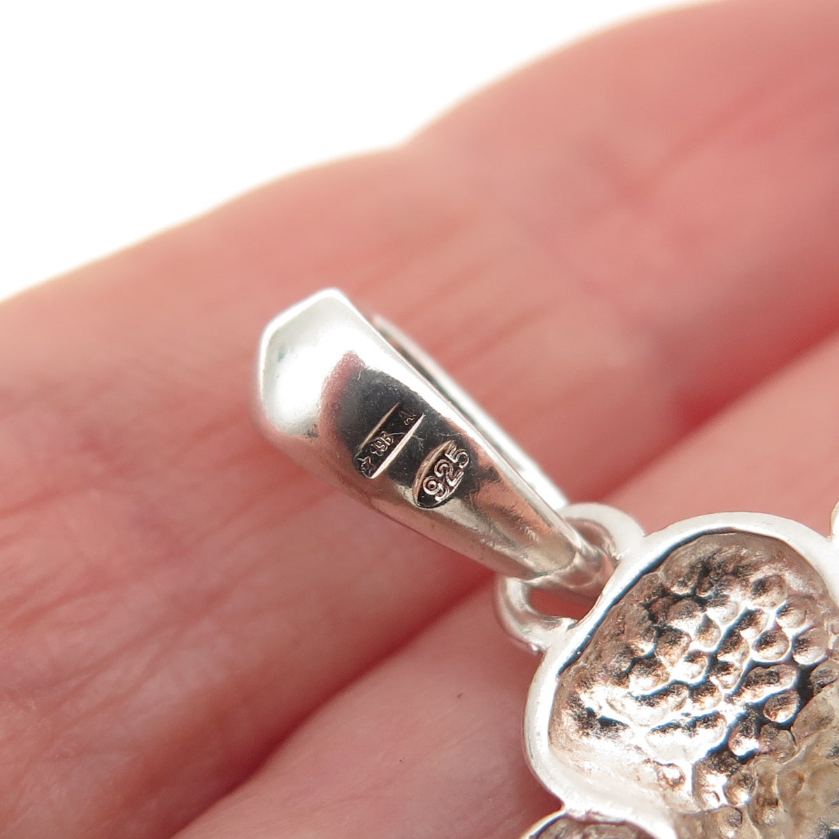 925 Sterling Silver Vintage Italy Enamel Twisted Monkey Charm Pendant