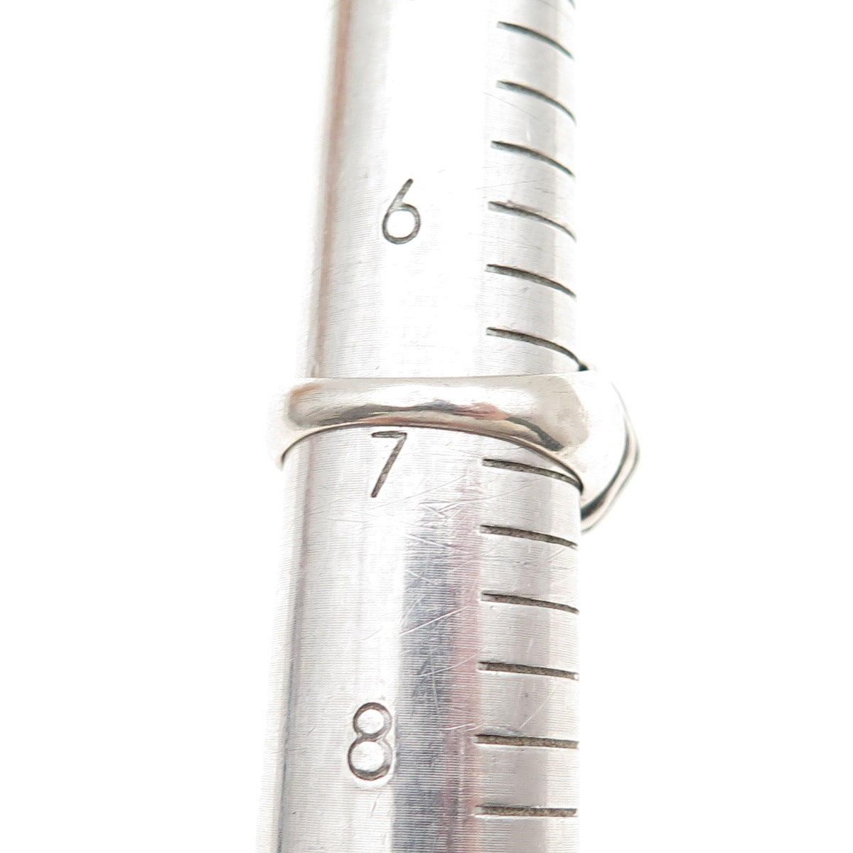 925 Sterling Silver Vintage IMP Israel Jerusalem Oxidized Signet Ring Size 7