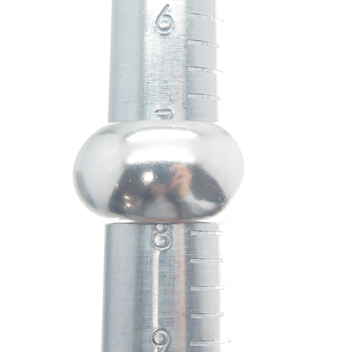 GUCCI 925 Sterling Silver Vintage Italy Modernist Puffy Band Ring Size 8