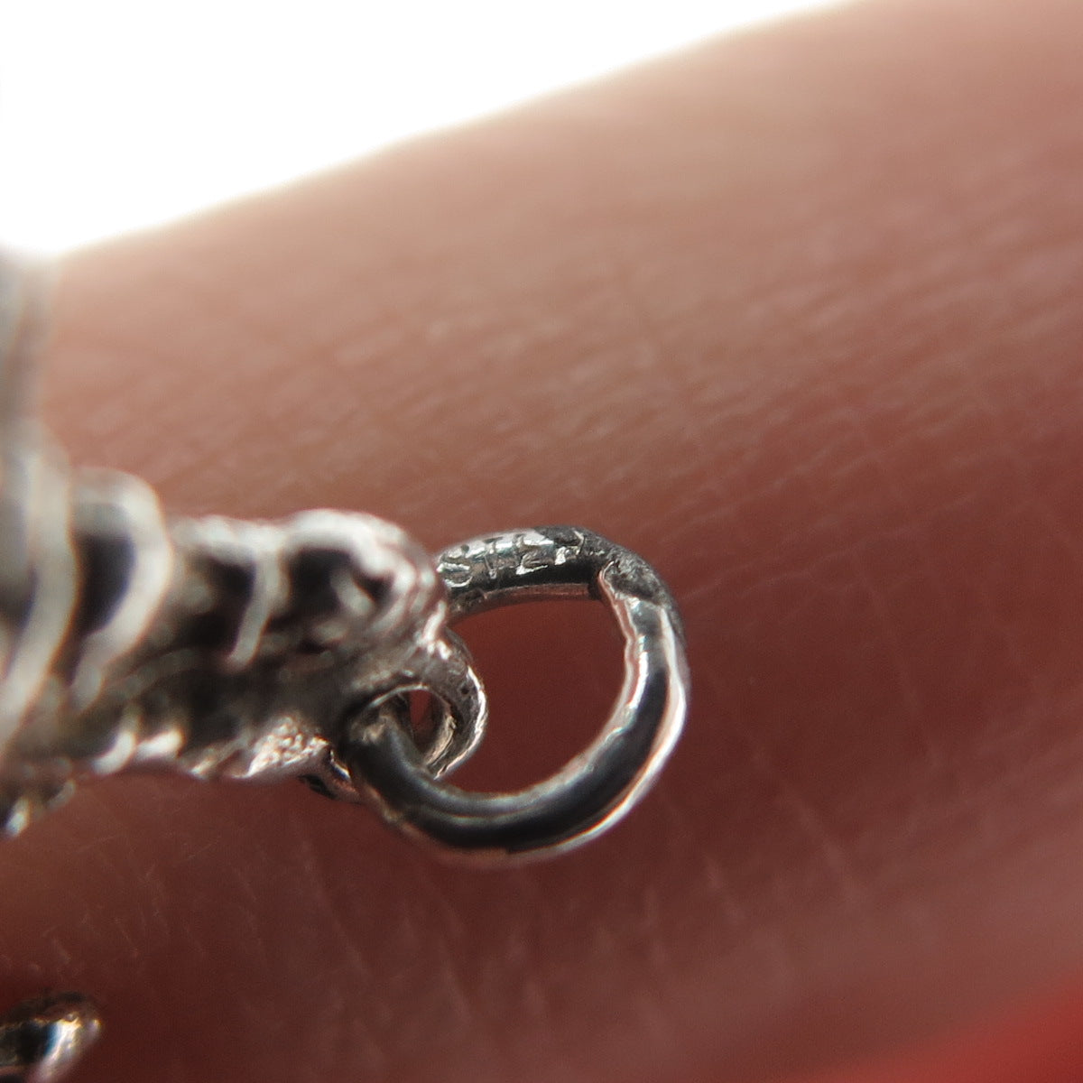 925 Sterling Silver Vintage Battleship Minimalist Oxidized Charm Pendant