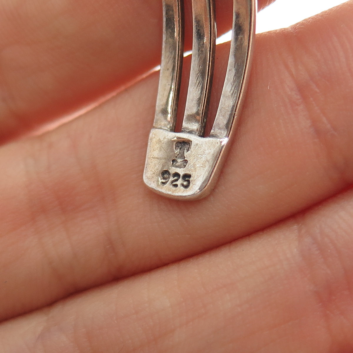 925 Sterling Silver Vintage Real Tyrone Turquoise Adjustable Cuff Bracelet 6"